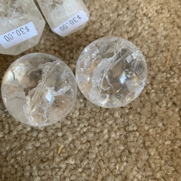 Clear & Crackled Quartz Lot - Picture 4 of 4